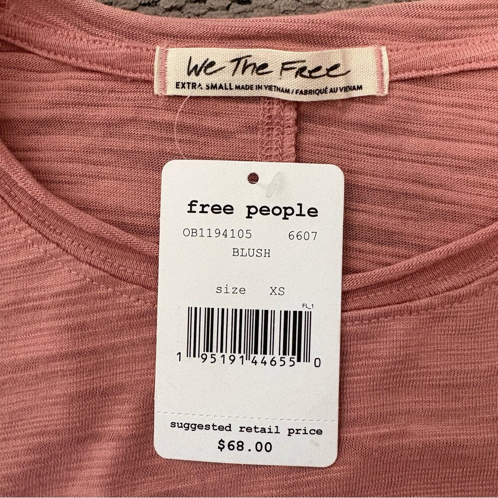 FP Ruched Sleeve Top XS - Picture 9 of 10